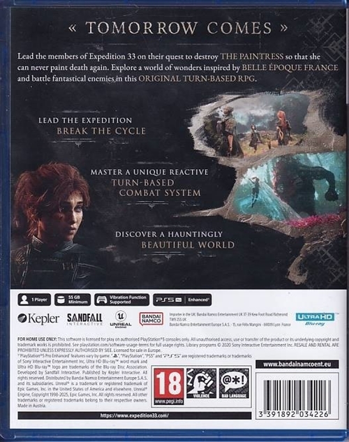 Clair Obscur Expedition 33 - PS5 (A Grade) (Genbrug)